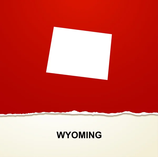 "Wyoming" mapa tło wektor — Wektor stockowy