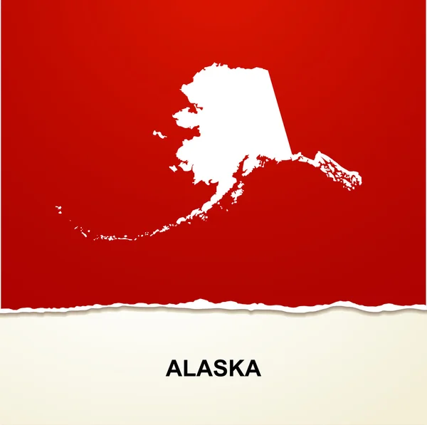 Alaska mapa vector fondo — Archivo Imágenes Vectoriales