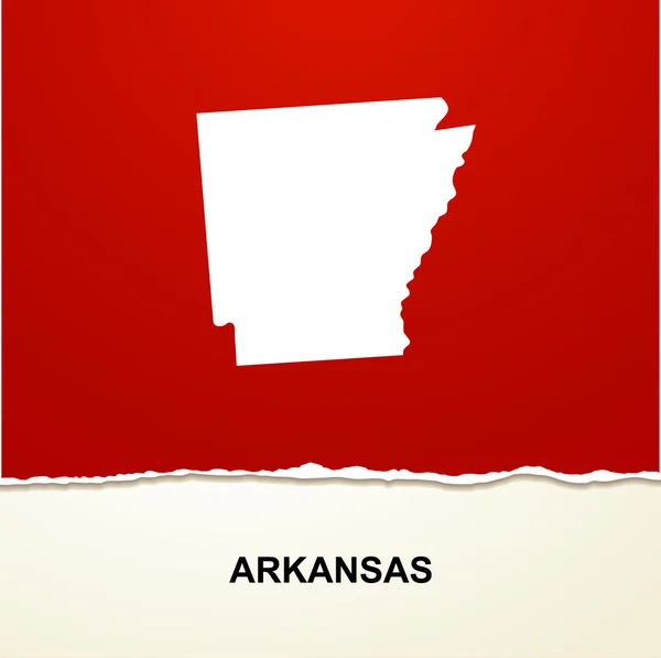 Arkansas map vector background — Stock Vector