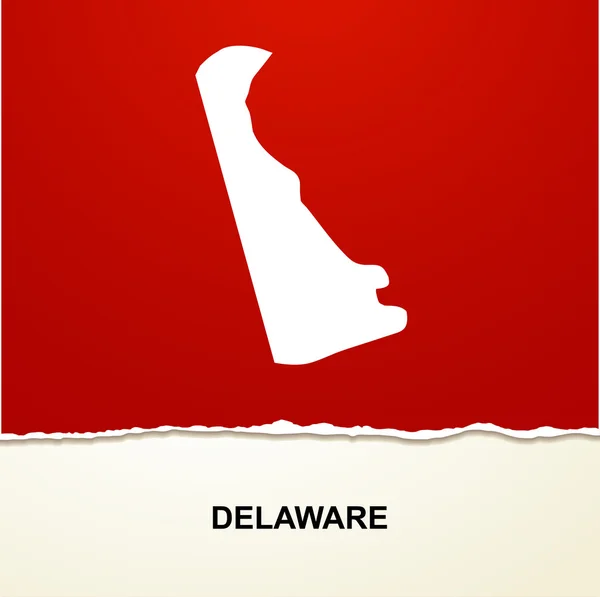 Delaware kaart vector achtergrond — Stockvector