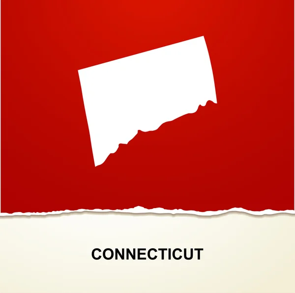 Mapa de Connecticut fundo vetorial — Vetor de Stock