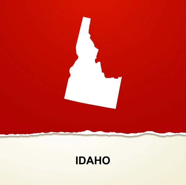 Idaho map vector background — Stock Vector