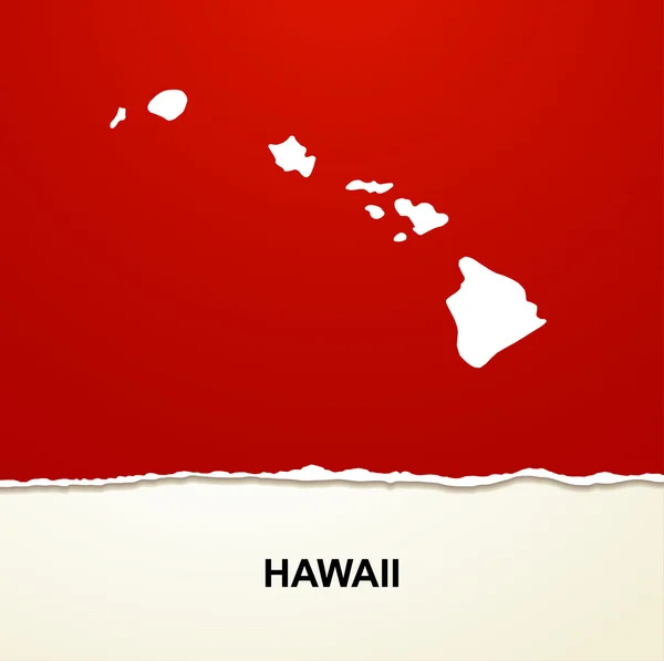 Hawaii map vektor hintergrund — Stockvektor