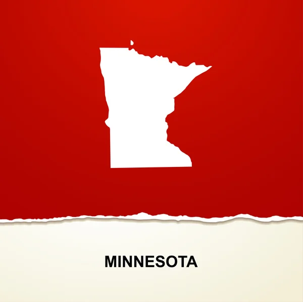 Minnesota karta vektor bakgrund — Stock vektor