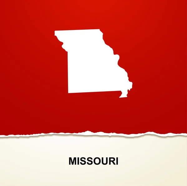 Missouri map vector background — Stock Vector