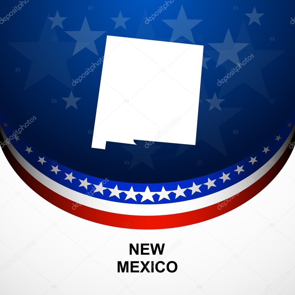 New Mexico map vector background