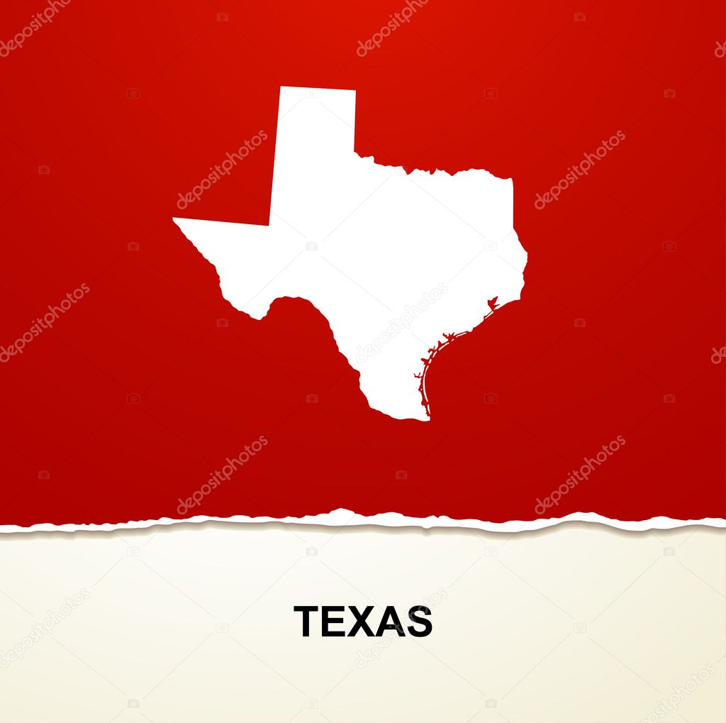 Texas map vector background