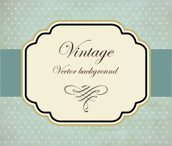 Blauwe vintage vector achtergrond — Stockvector