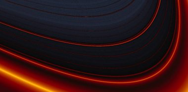 Kırmızı yangın arka planı. Fraktal arkaplan fütüristik tasarım çizimi