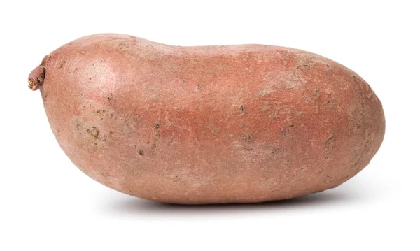 白色背景下的健康红薯 — 图库照片