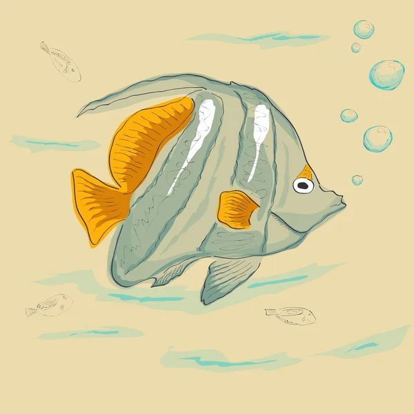 ปลาเขตร้อน — ภาพเวกเตอร์สต็อก