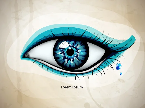 Blauw oog — Stockvector