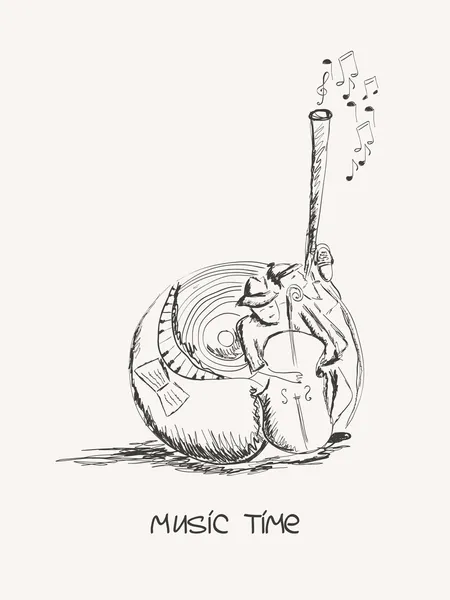 Contexte musical — Image vectorielle