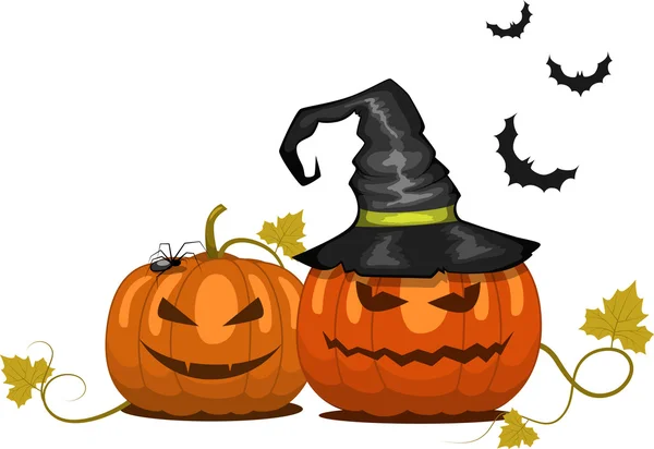 Calabaza de Halloween — Vector de stock