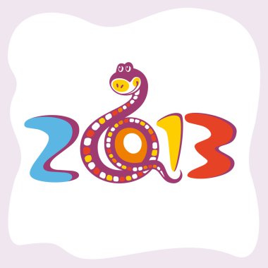 Yılan vektör kartı