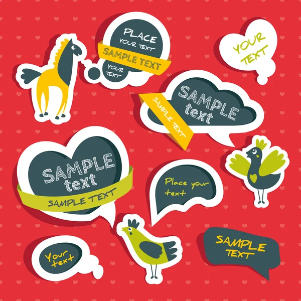 Set of speech bubbles — Stock Vector