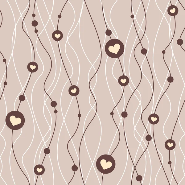 Pattern background with hearts — Stock Vector