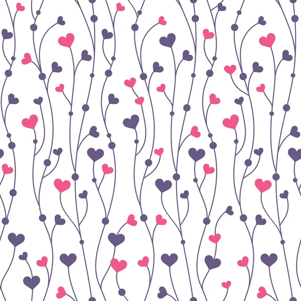 Pattern background with hearts — Stock Vector