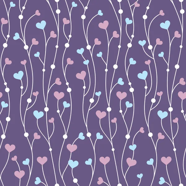 Pattern background with hearts — Stock Vector