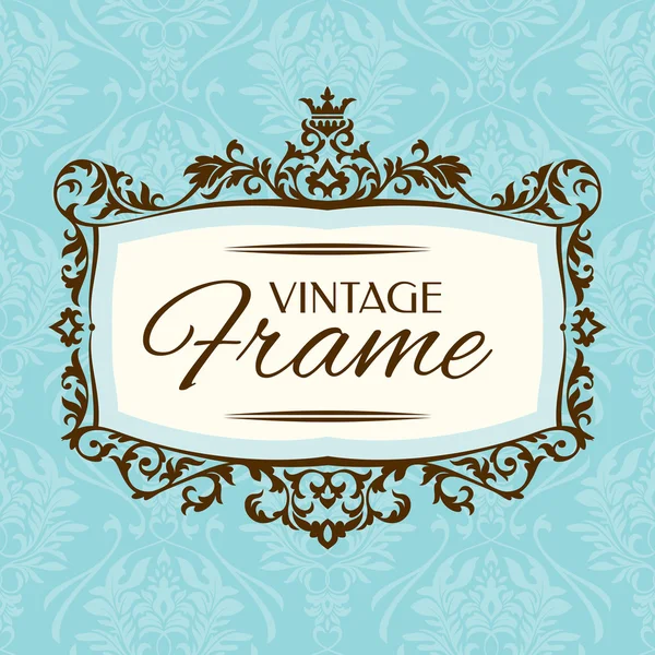 Vintage floral frame Stockvector