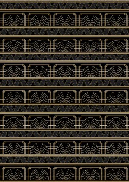 완벽 한 아트 데코 스타일 패턴 — 스톡 벡터