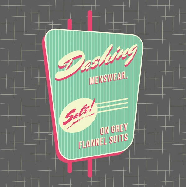 1950'lerde mağazası tarzı logo tasarımı