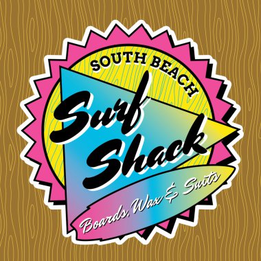 Klasik surf logo tasarımı