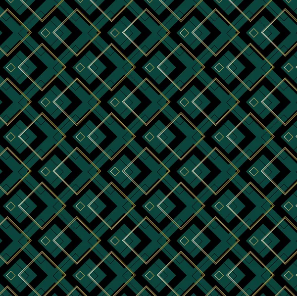 Art Deco Quadrate Muster — Stockvektor