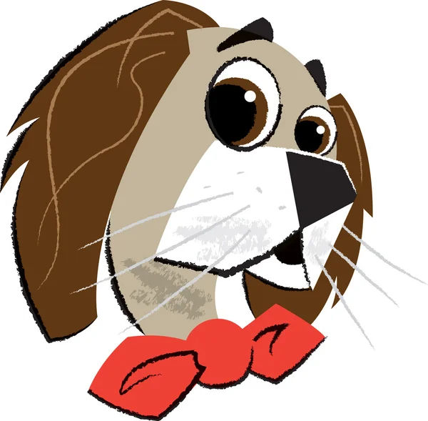 Puppy honden kinderen illustratie — Stockvector
