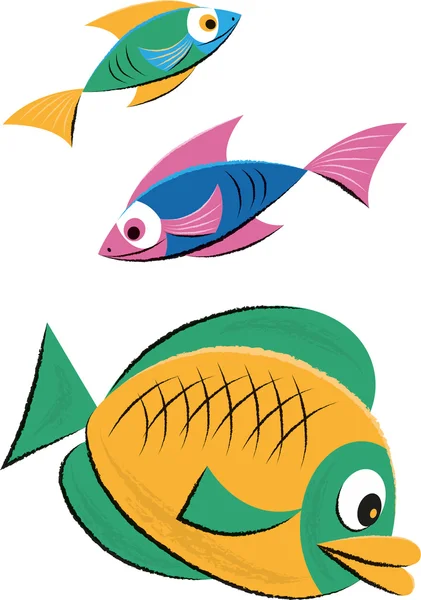 熱帯の魚 — ストックベクタ