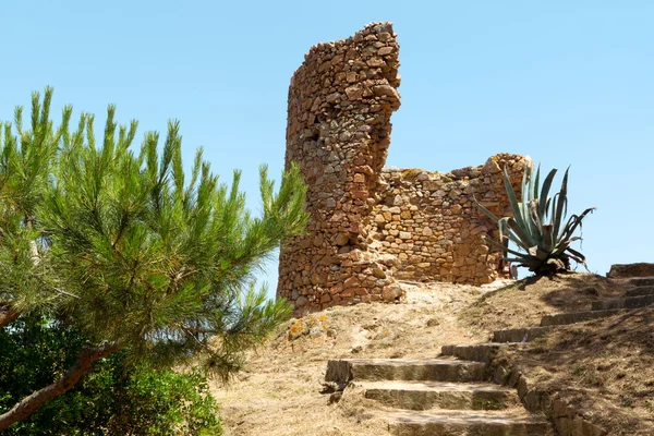 Ruïnes in tossa de mar, Spanje — Stockfoto