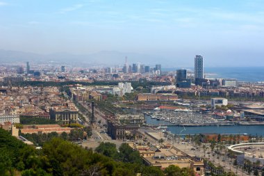 montjuic barcelona görünümünden
