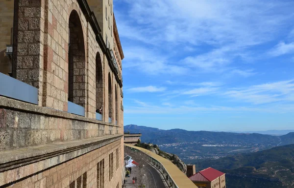 Montserrat monastery (Kloster von montserrat) arca. hispaniae. — Stockfoto