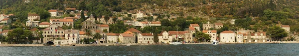 Kotor jest panorama i kotorsky zatoki, Czarnogóra — Zdjęcie stockowe