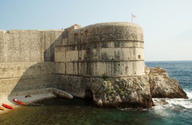 Deniz (dubrovnik, Hırvatistan taşın üzerindeki)
