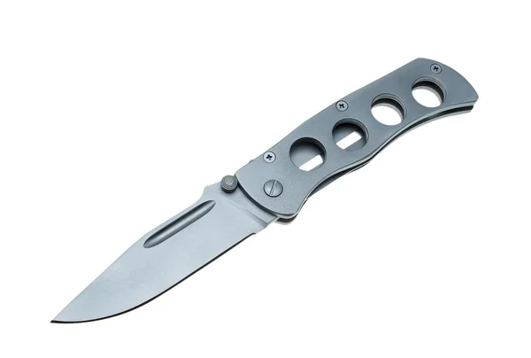 Kapesní nůž na bílém pozadí — Stock fotografie