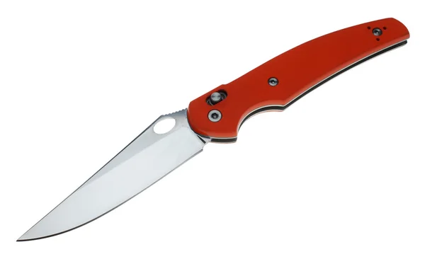 Kapesní nůž na bílém pozadí — Stock fotografie
