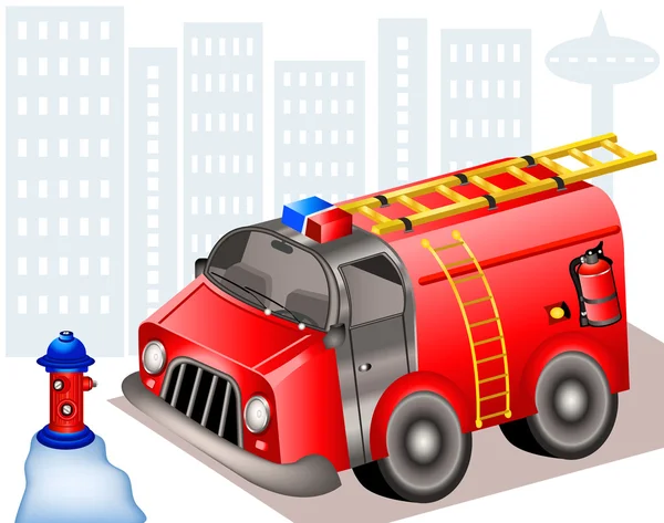 Carro de bombeiros —  Vetores de Stock