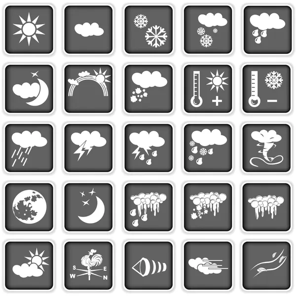 Weather icons — Stock Vector