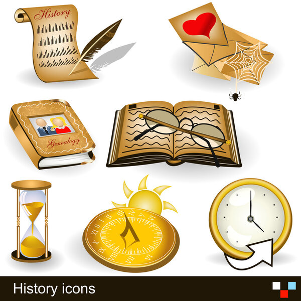 History icons