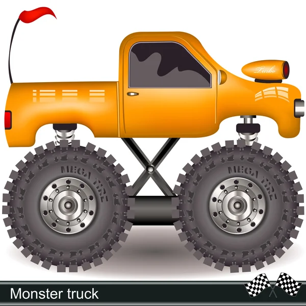 Camión monstruo — Vector de stock