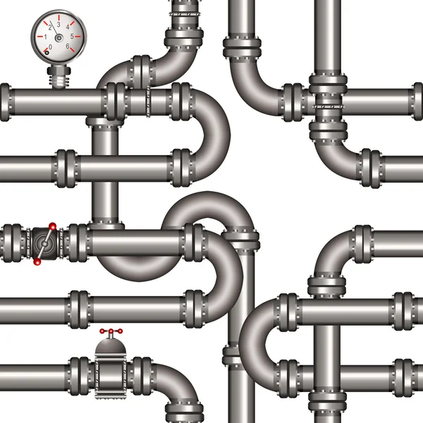 Pipeline modello senza soluzione di continuità — Vettoriale Stock