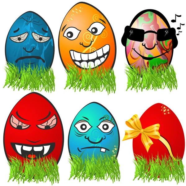 Emociones huevo de Pascua 2 — Archivo Imágenes Vectoriales