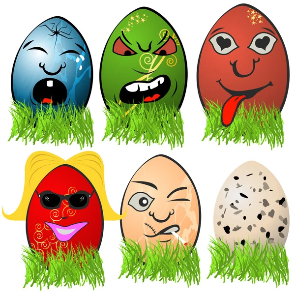 Emociones huevo de Pascua 3 — Archivo Imágenes Vectoriales