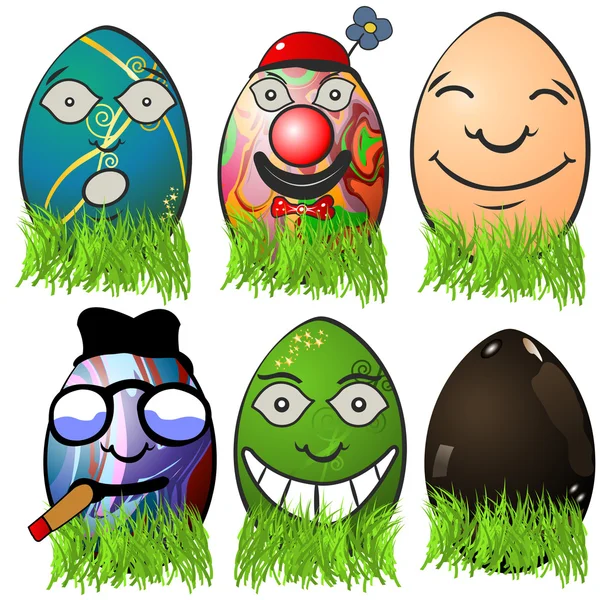 Emociones huevo de Pascua 4 — Archivo Imágenes Vectoriales