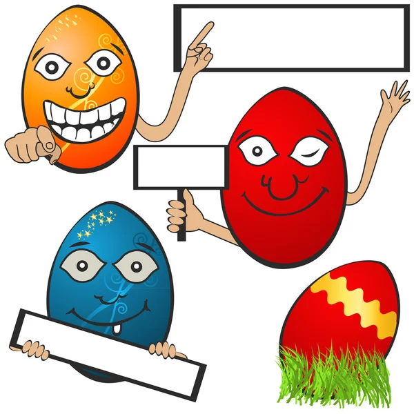 Huevo de Pascua con banderas 1 — Archivo Imágenes Vectoriales