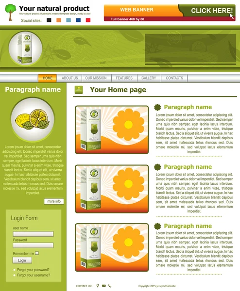 Plantilla web 45 — Archivo Imágenes Vectoriales