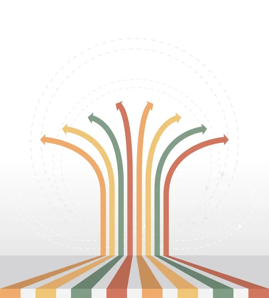 Vintage ok - Infographic arka plan