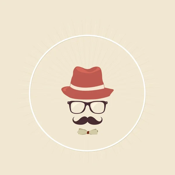 Homme hipster — Image vectorielle