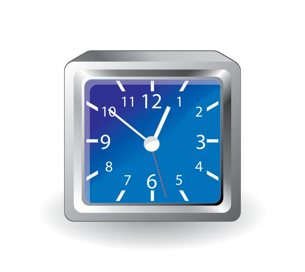 Blå klokke – stockvektor